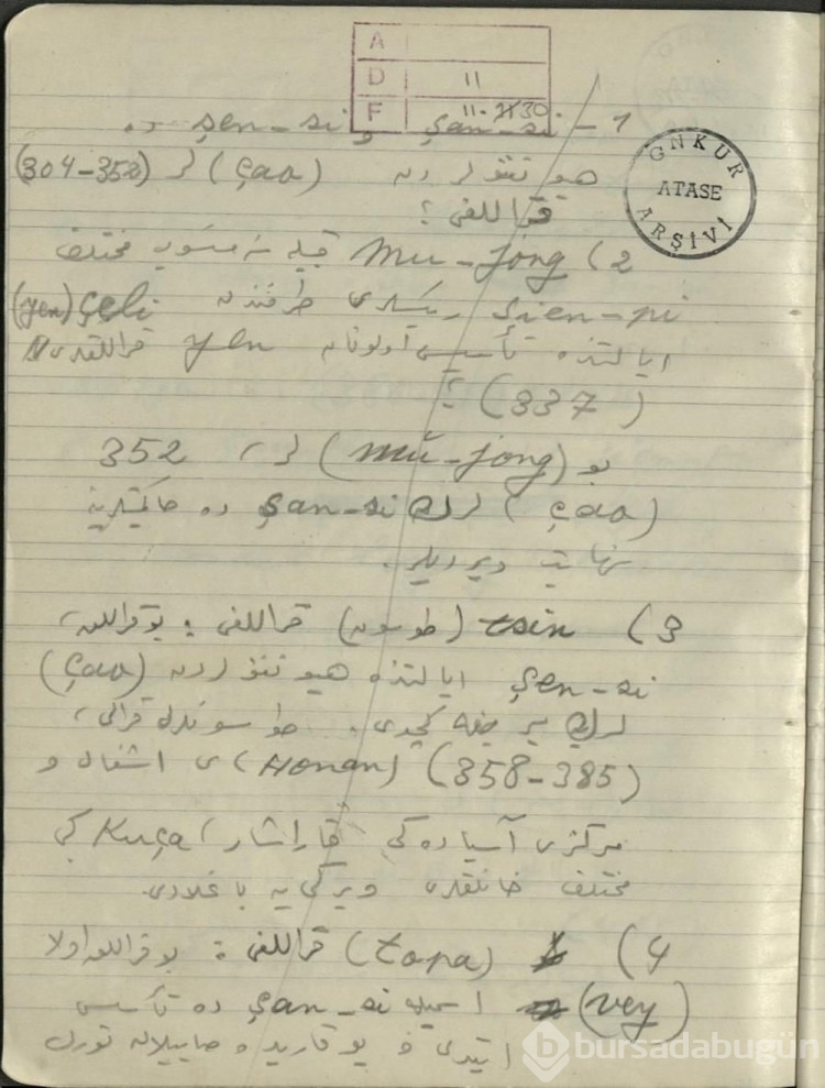 Atatürk'ün el yazısı notları ortaya çıktı