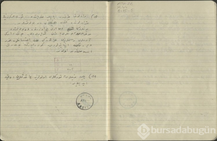 Atatürk'ün el yazısı notları ortaya çıktı