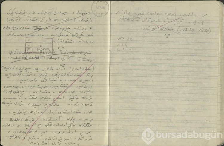 Atatürk'ün el yazısı notları ortaya çıktı