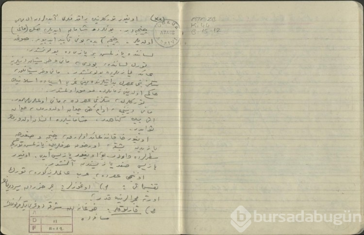 Atatürk'ün el yazısı notları ortaya çıktı