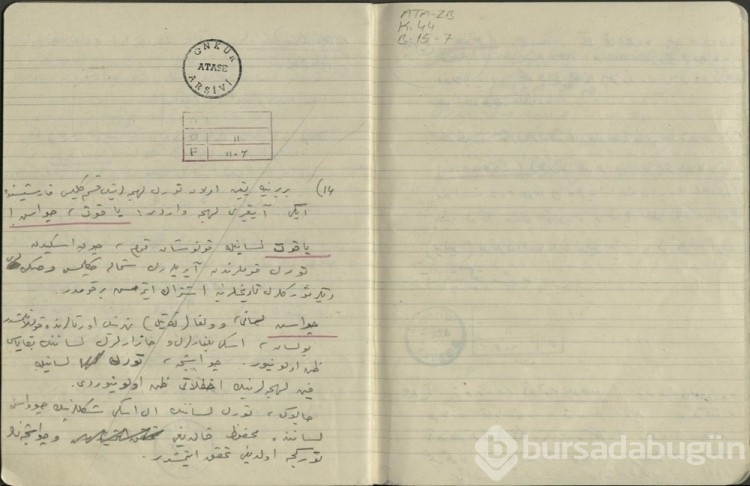 Atatürk'ün el yazısı notları ortaya çıktı