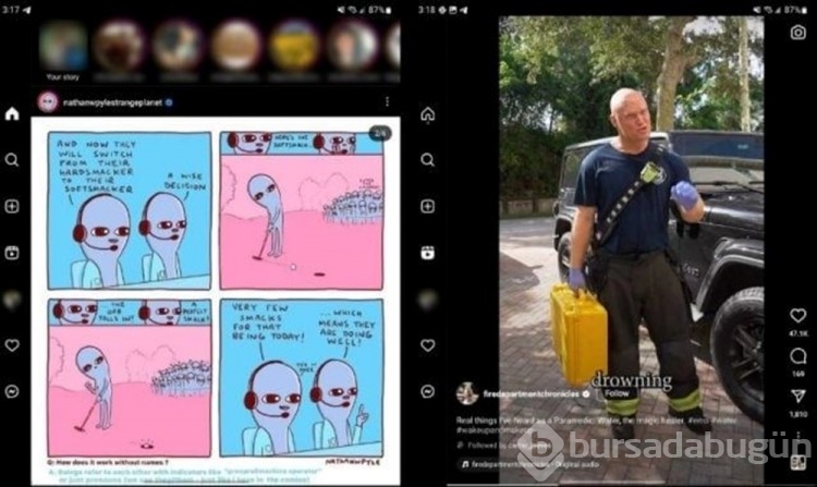 Instagram Android tabletler için ara yüzünde değişikliğe gitti