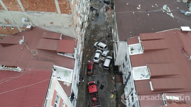 İstanbul'daki sel bilançosu böyle görüntülendi