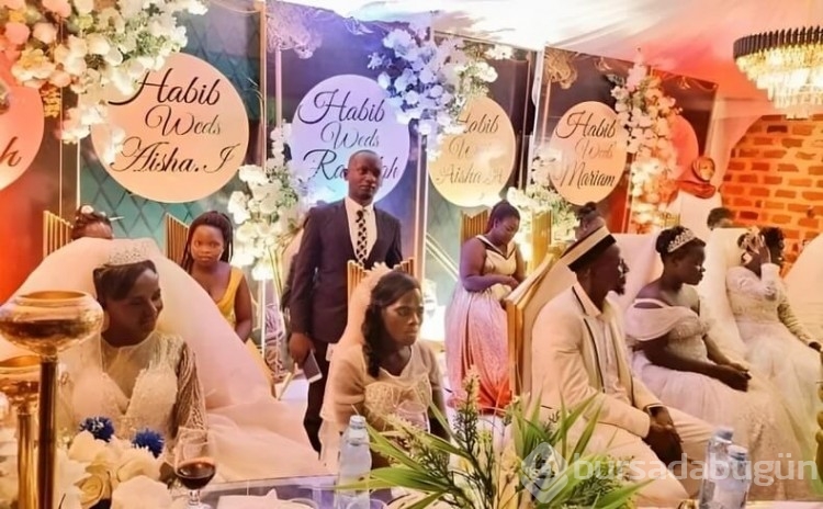 Ugandalı iş insanı aynı gün 7 kadınla evlendi