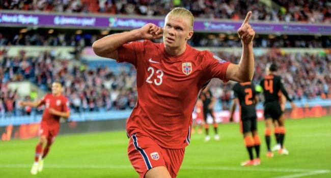 Norveç Milli Takımında oynayan Erling Haaland takımına 26 maçta 25 gol kazandırdı