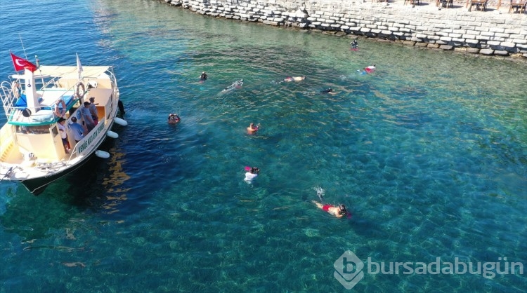 Bodrum'da sezonun son deniz dibi temizliğinde 200 kilogram atık çıkarıldı