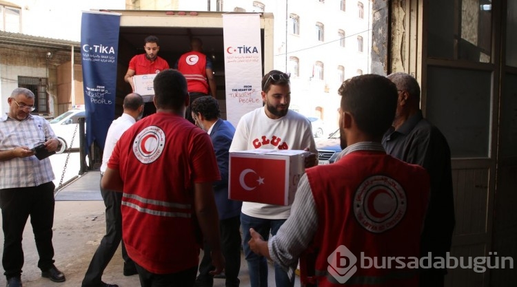 TİKA'dan Libya'daki afetzedeler için 5 bin gıda kumanyası