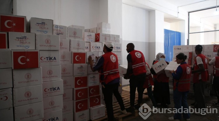 TİKA'dan Libya'daki afetzedeler için 5 bin gıda kumanyası