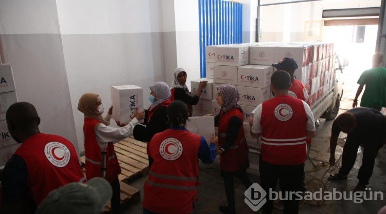 TİKA'dan Libya'daki afetzedeler için 5 bin gıda kumanyası