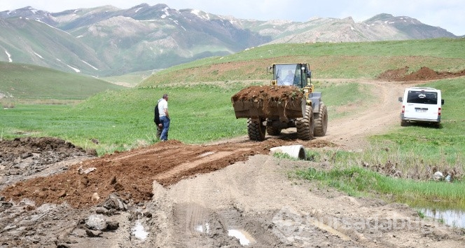 Terörün yerini huzura bıraktığı dağlarda yayla yolları açılıyor