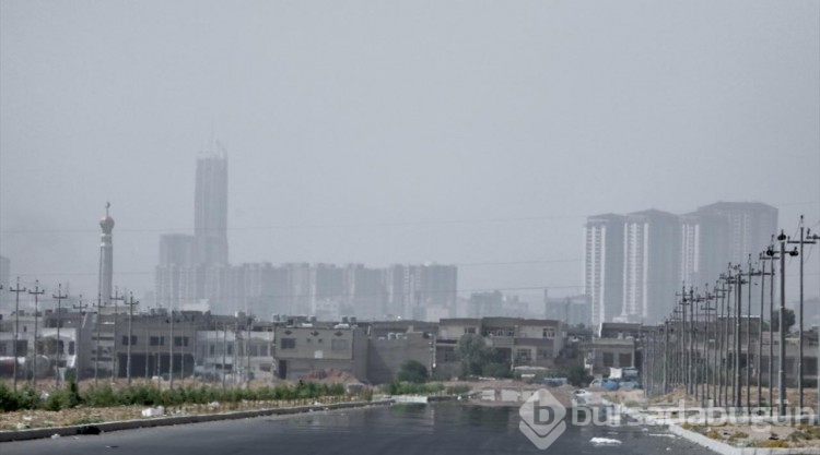 Erbil'de toz fırtınası