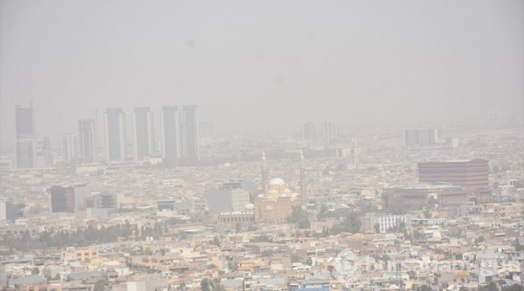 Erbil'de toz fırtınası