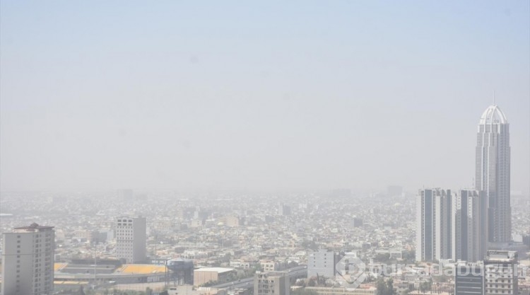 Erbil'de toz fırtınası
