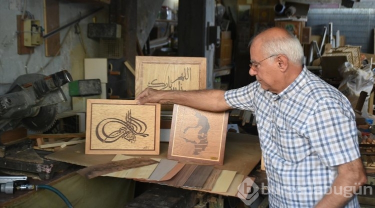 Kerküklü 65 yıllık ahşap kakma ustası, ömrünü verdiği sanatın kaybolmasından endişeli