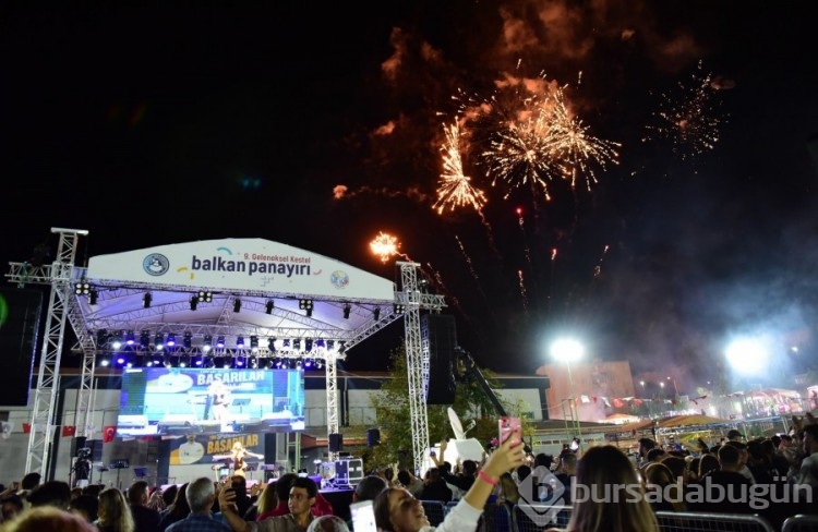 Bursa Kestel'de Balkan Panayırı sona erdi