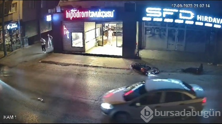 Bursa'da motosikletli bir başka motosiklete çarptı! 1 ağır yaralı
