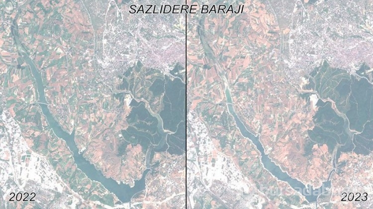 İstanbul barajlarının içler acısı hali uydudan görüntülendi!
