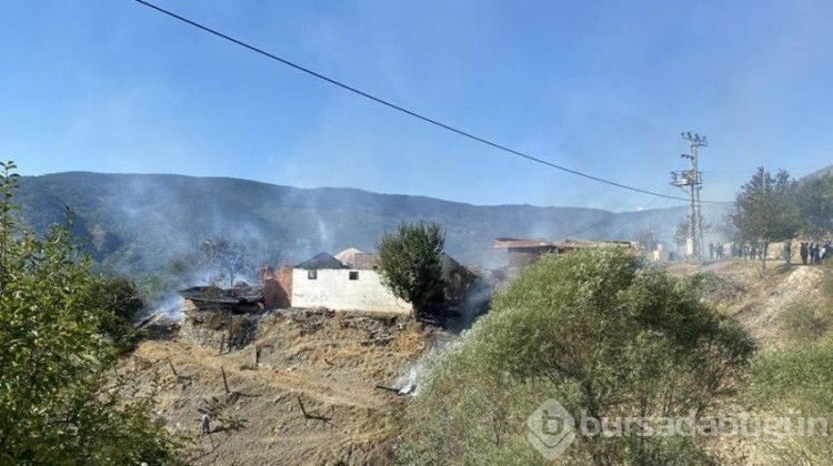 Köyde korku dolu anlar! 10 ev ve 3 ahır kül oldu
