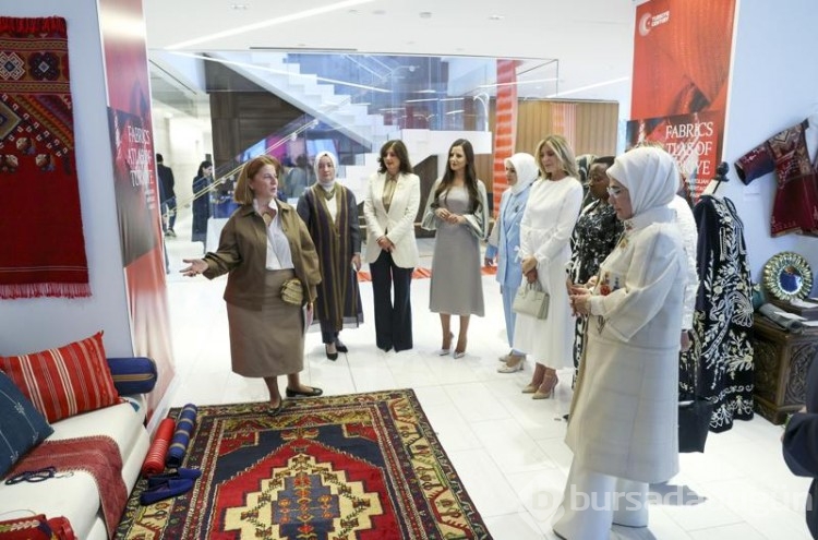 Emine Erdoğan Anadolu tekstilini devlet başkanlarının eşlerine tanıttı
