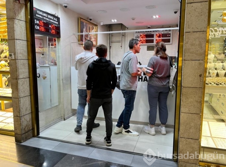 Faiz kararı öncesi Bursa Döviz Büroları'nda durum nasıl?