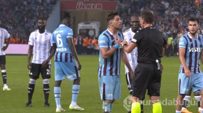 Trabzonspor-Beşiktaş maçında gerginlik! Boğazı kanadı...
