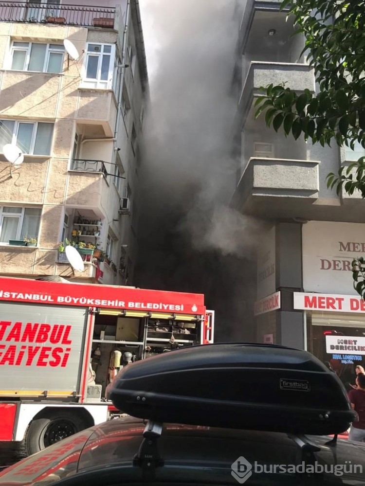 Zeytinburnu'nda tekstil atölyesinde yangın çıktı
