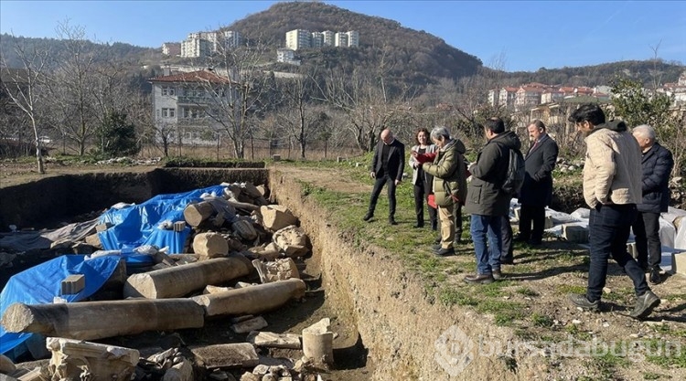 Amasra'daki Roma dönemine ait heykel başı bulundu