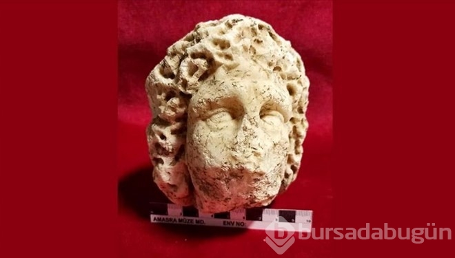 Amasra'daki Roma dönemine ait heykel başı bulundu
