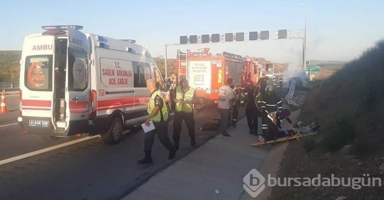 Kuzey Marmara Otoyolu'nda korkunç kaza!