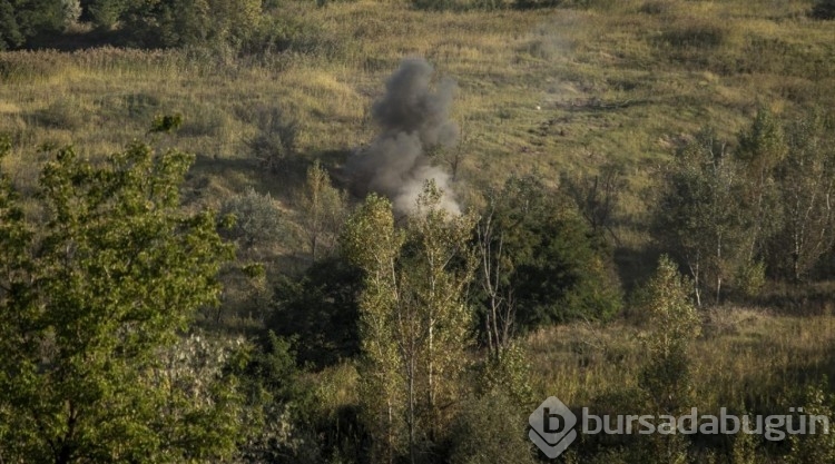 Ukrayna ordusu Donbas bölgesinde askeri eğitimlerini sürdürüyor