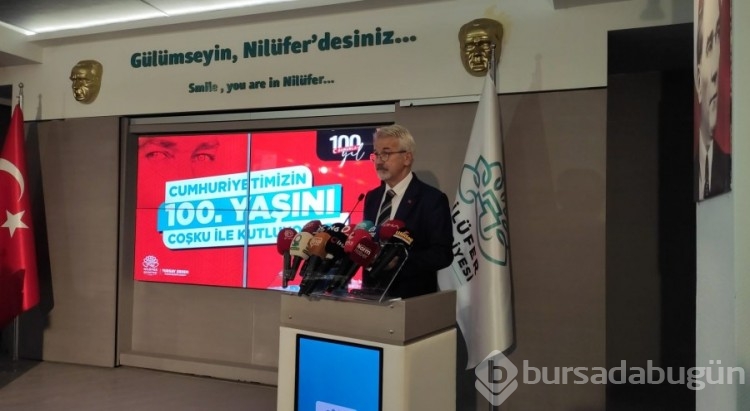 Nilüfer Cumhuriyet'in 100'üncü yaşını coşkuyla kutlayacak