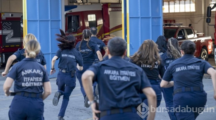 İtfaiyenin kadın kahramanları alev nöbetinde