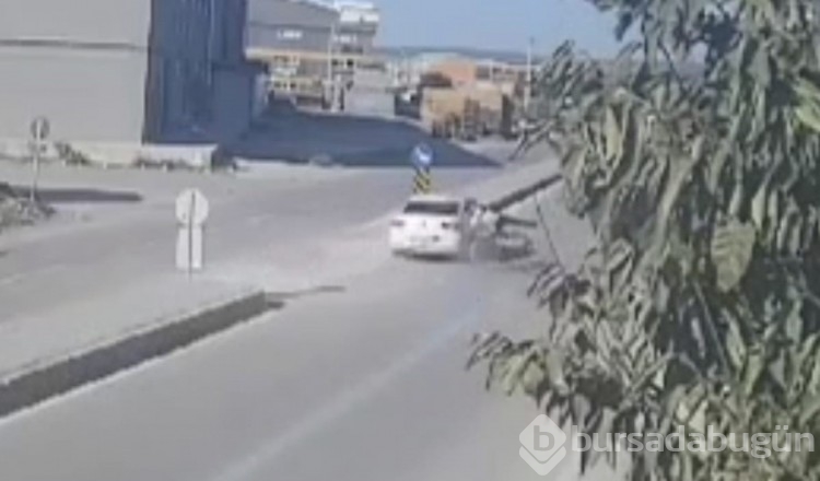 Bursa'da otomobilin çarptığı bisikletli sürücü ağır yaralandı