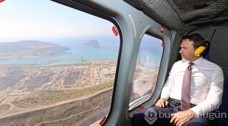 Bakan Bayraktar, Akkuyu NGS inşaat sahasında incelemede bulundu