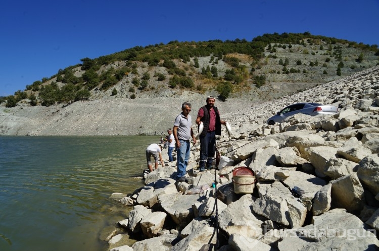 Kastamonu'da balık kafesleri yırtıldı, oltasını alan baraja koştu!