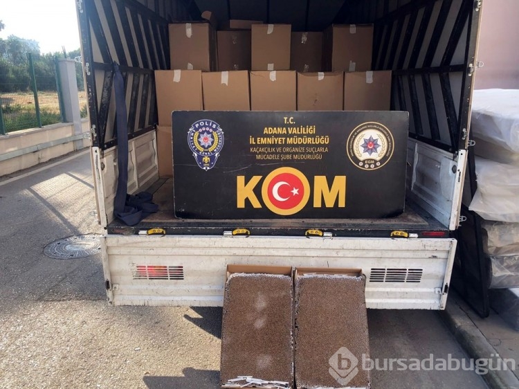 Adana'da 16 milyon adet kaçak sigara ele geçirildi