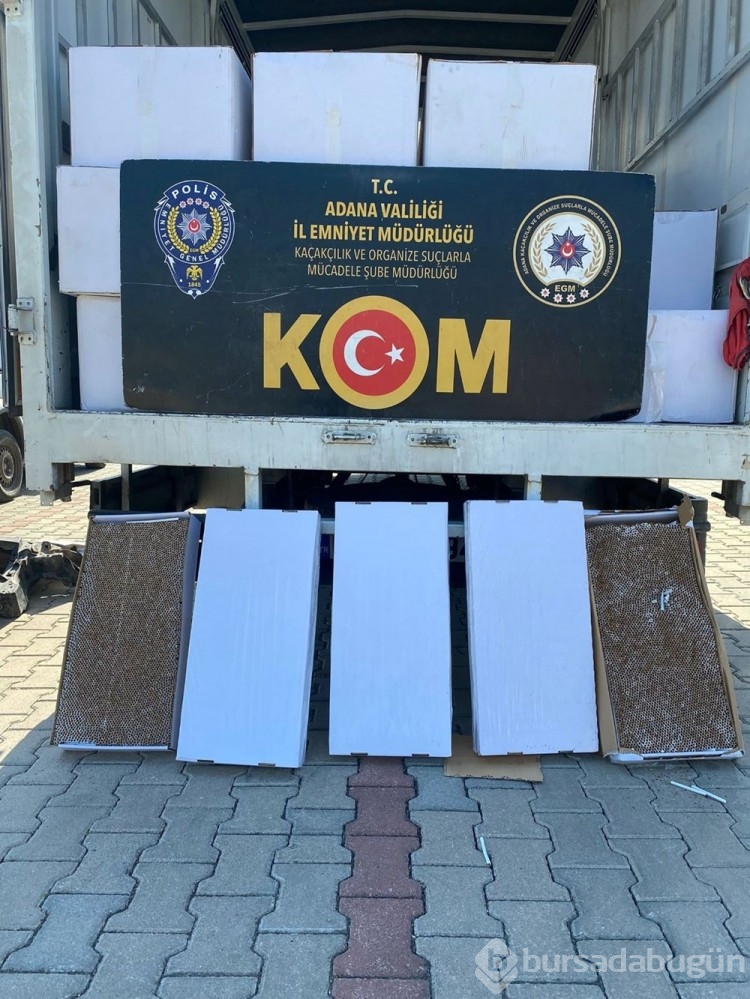 Adana'da 16 milyon adet kaçak sigara ele geçirildi