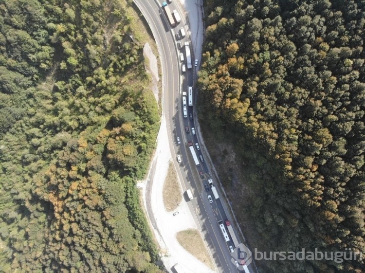 Bolu Dağı'nda trafik durma noktasına geldi