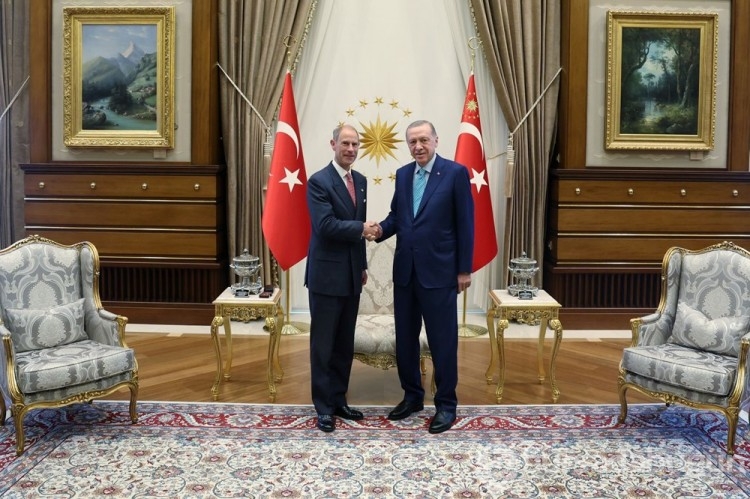 Cumhurbaşkanı Erdoğan, Prens Edward'ı kabul etti