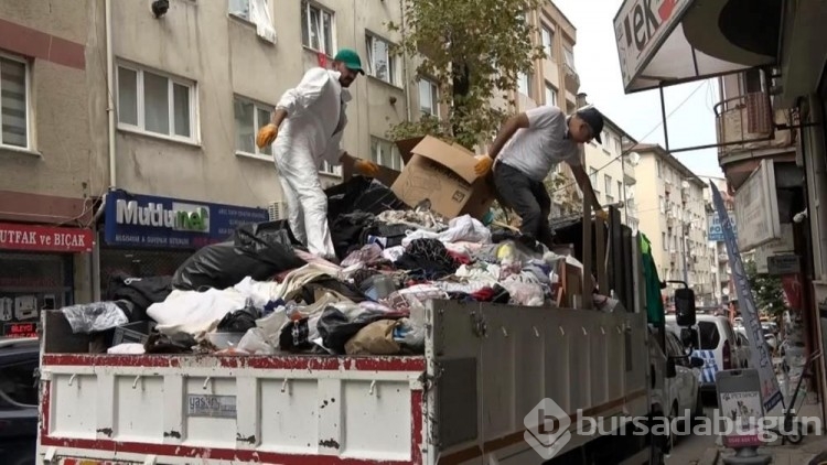 Bursa'da çöp ev