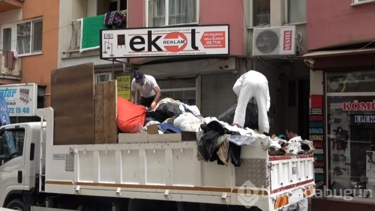 Bursa'da çöp ev