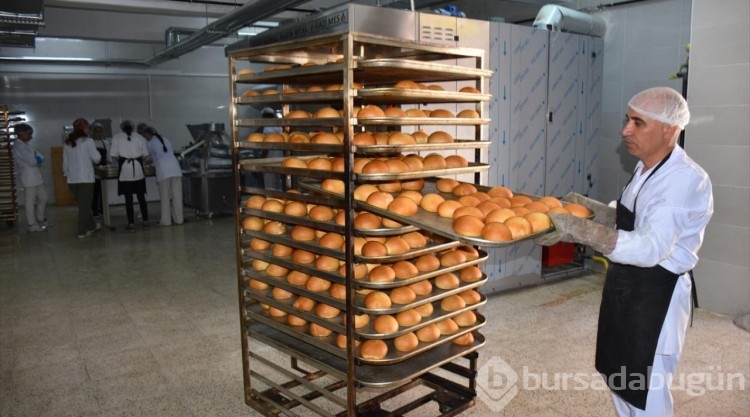 Hakkari'de meslek lisesinde, günde 6 bin ekmek üretiliyor