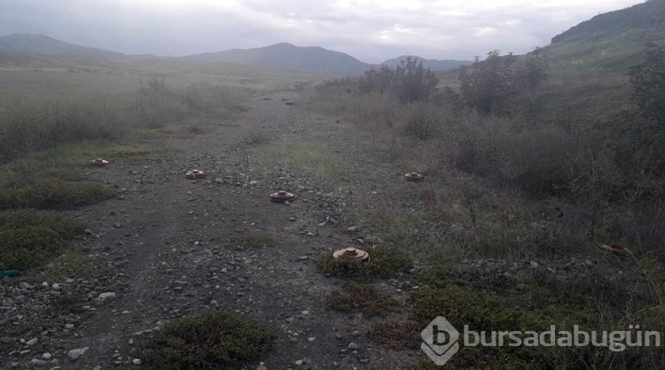Karabağ'da Ermenilere ait mühimmatlar!