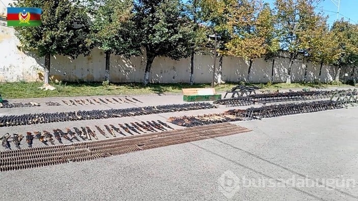 Karabağ'da Ermenilere ait mühimmatlar!