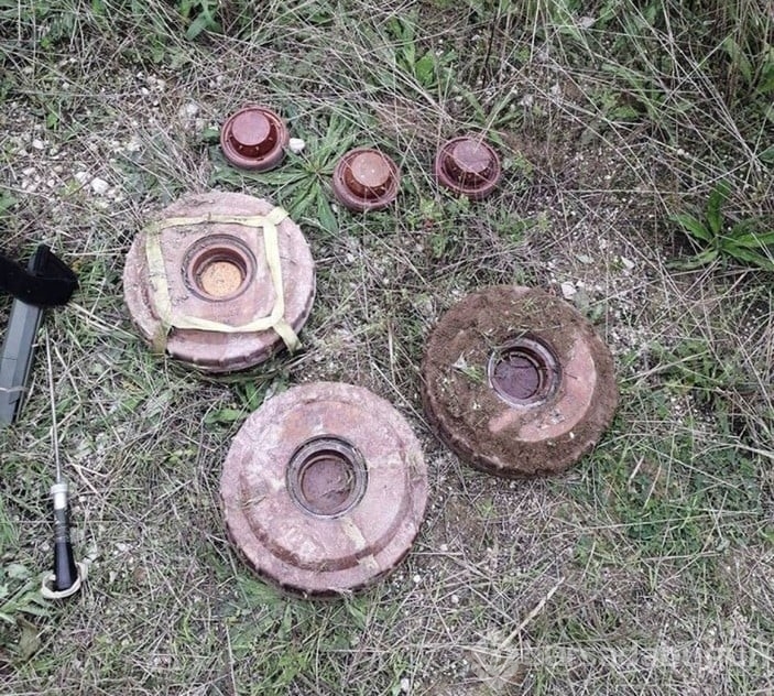 Karabağ'da Ermenilere ait mühimmatlar!