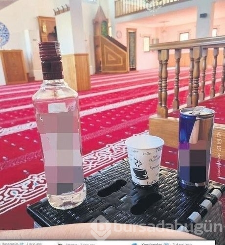 Camide alkol içerken fotoğraf paylaşmıştı!