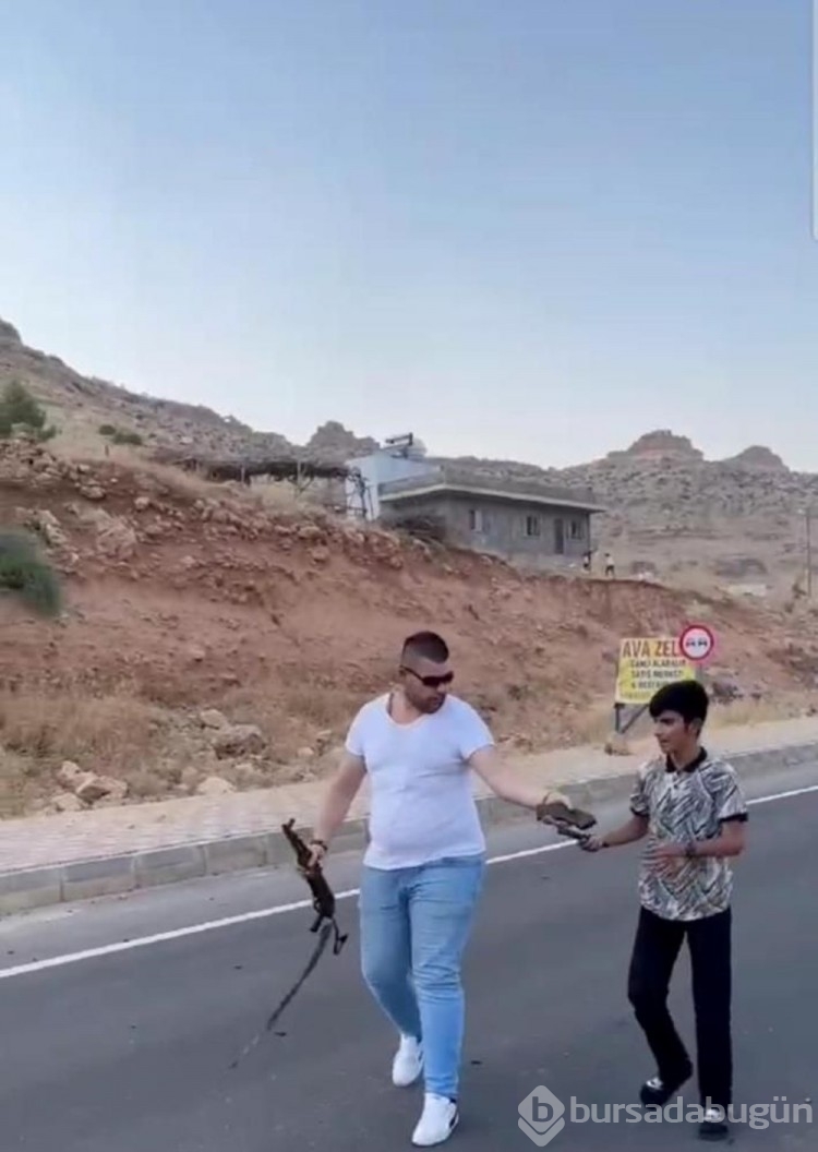 Mardin'de kalaşnikoflu düğün konvoyu