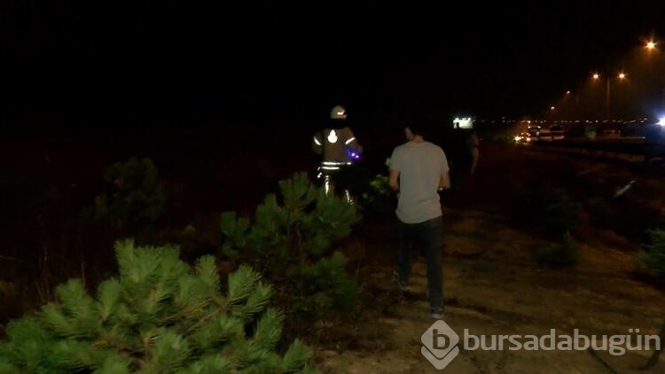 Kazada şoka giren taksi şoförü, 'araçta biri var' dedi, ekipler ormanlık alanda arama yaptı