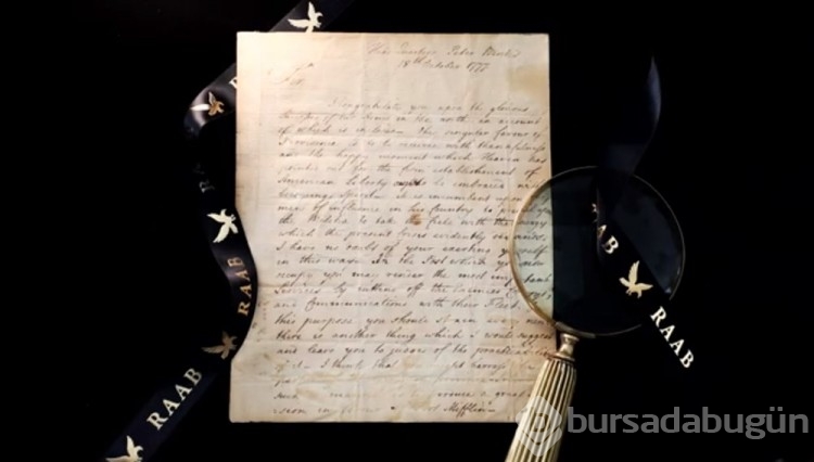 George Washington'un "Tanrı ve cennetin" Amerikan bağımsızlığını desteklediğini yazdığı mektup satışta