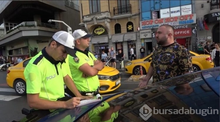 Denetime takılan adam, polis ekiplerini tehdit etti